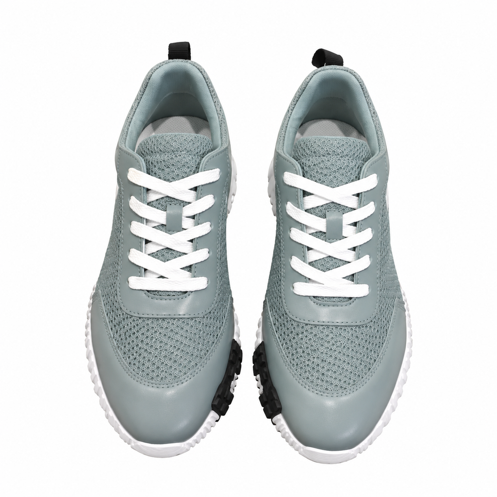 Hermès Sage Mesh Low-Top Casual Lace-Up Shoes