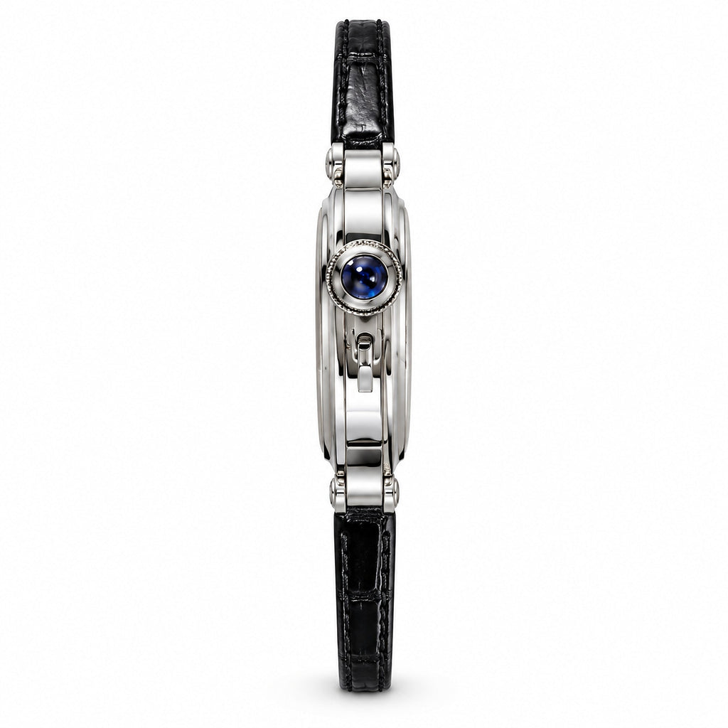 Cartier Pasha de Cartier 41mm — Steel, Silver Dial, Arabic Numerals, Date & Black Alligator Strap, Automatic