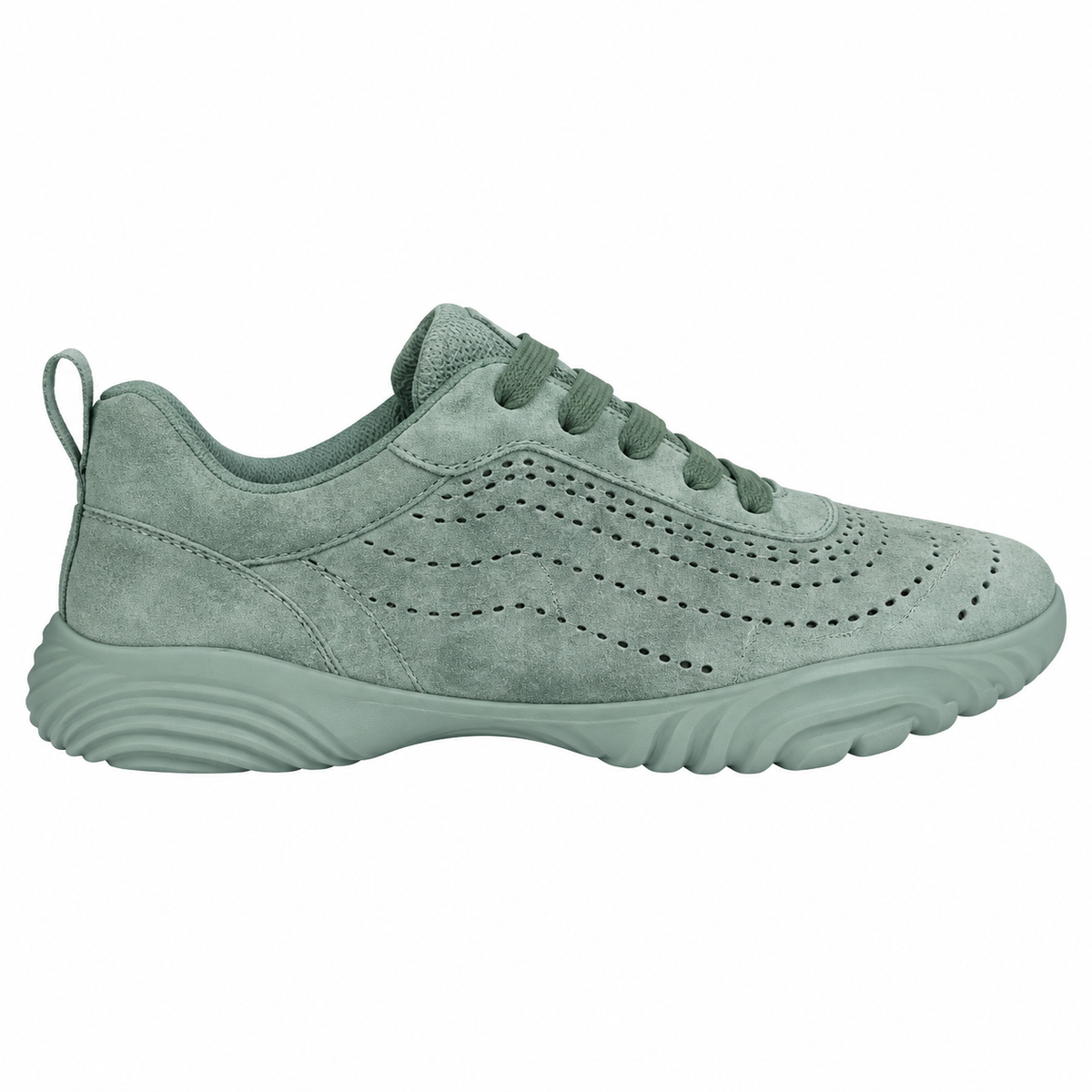 Hermès Sage Green Cutout Low-Top Sneakers