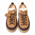 UGG Chestnut Lace-Up Platform Shoes
