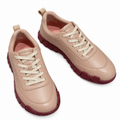 Hermès Blush Pink Sneakers with Burgundy Sole