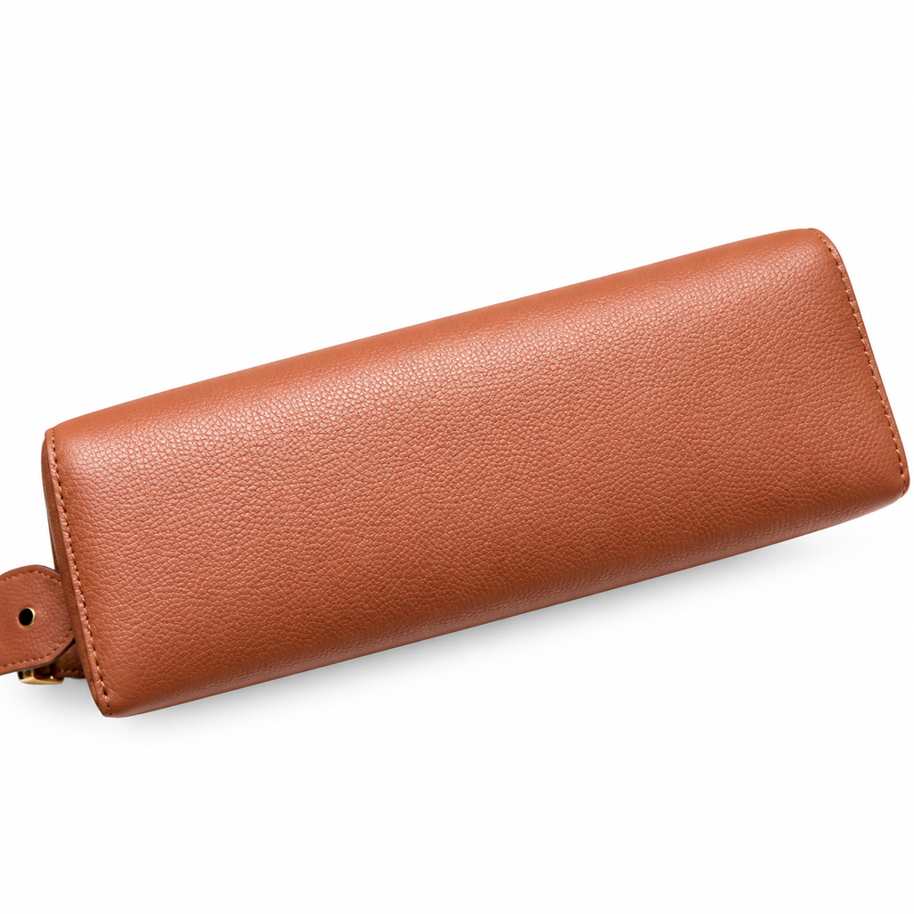 Burberry Heritage Check Brown Flap Crossbody