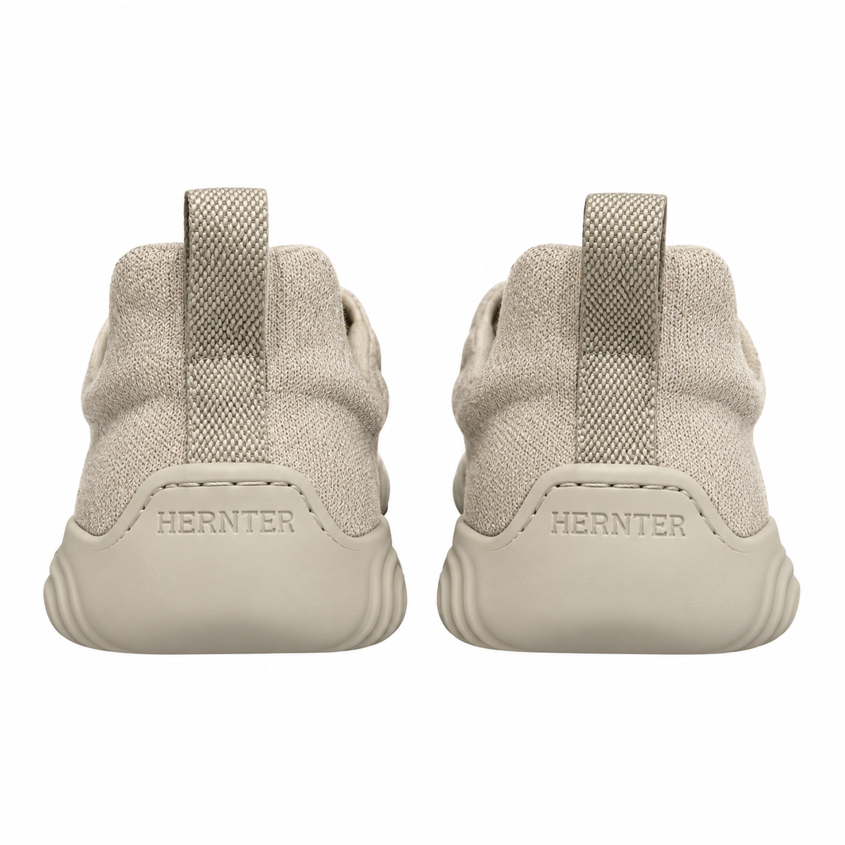 Hermès Beige Textured Cutout Low-Top Sneakers