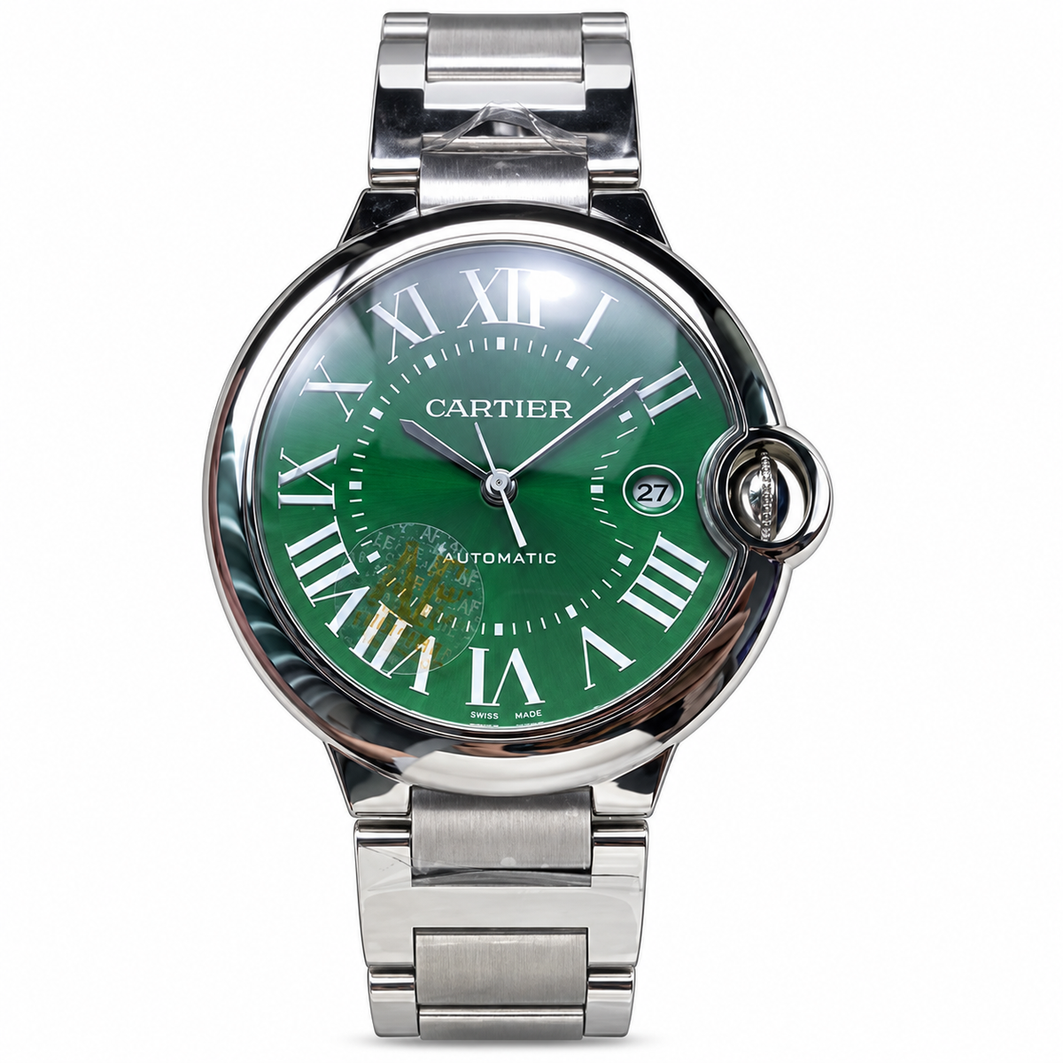 Cartier Ballon Bleu Large Steel Green Dial Automatic Bracelet Watch – KDY