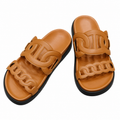 Hermès Tan Chain-Link Open Toe Summer Sandals