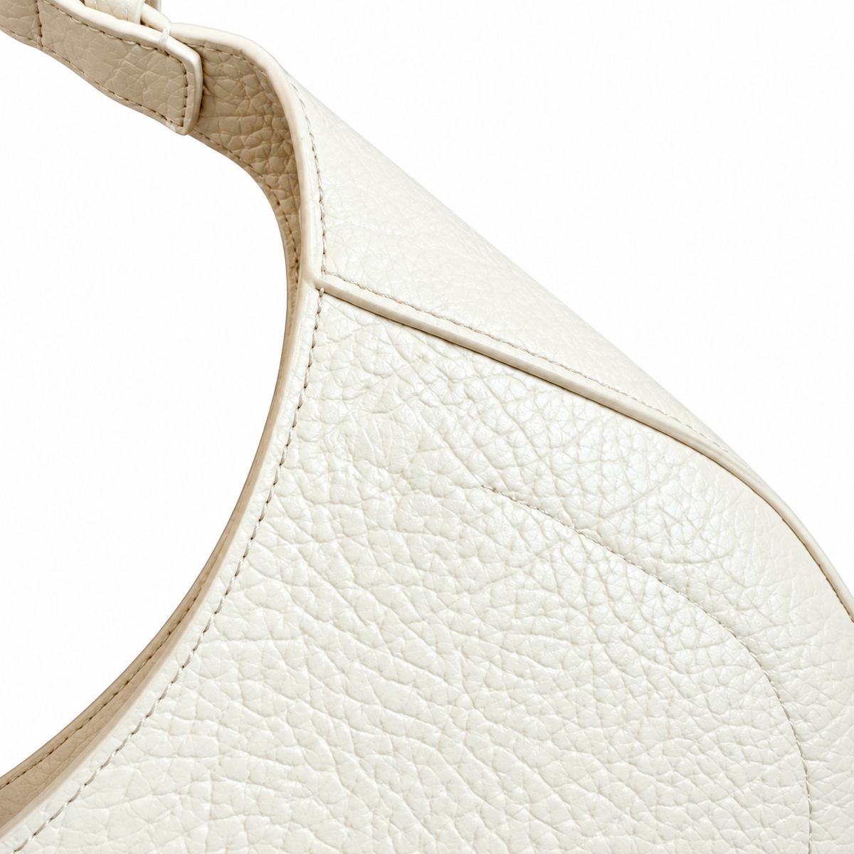 Burberry Ivory Muse Crescent Shoulder Bag