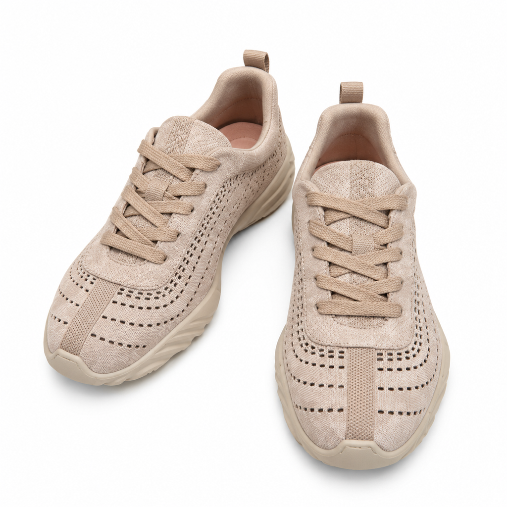 Hermès Sand Beige Cutout Low-Top Sneakers