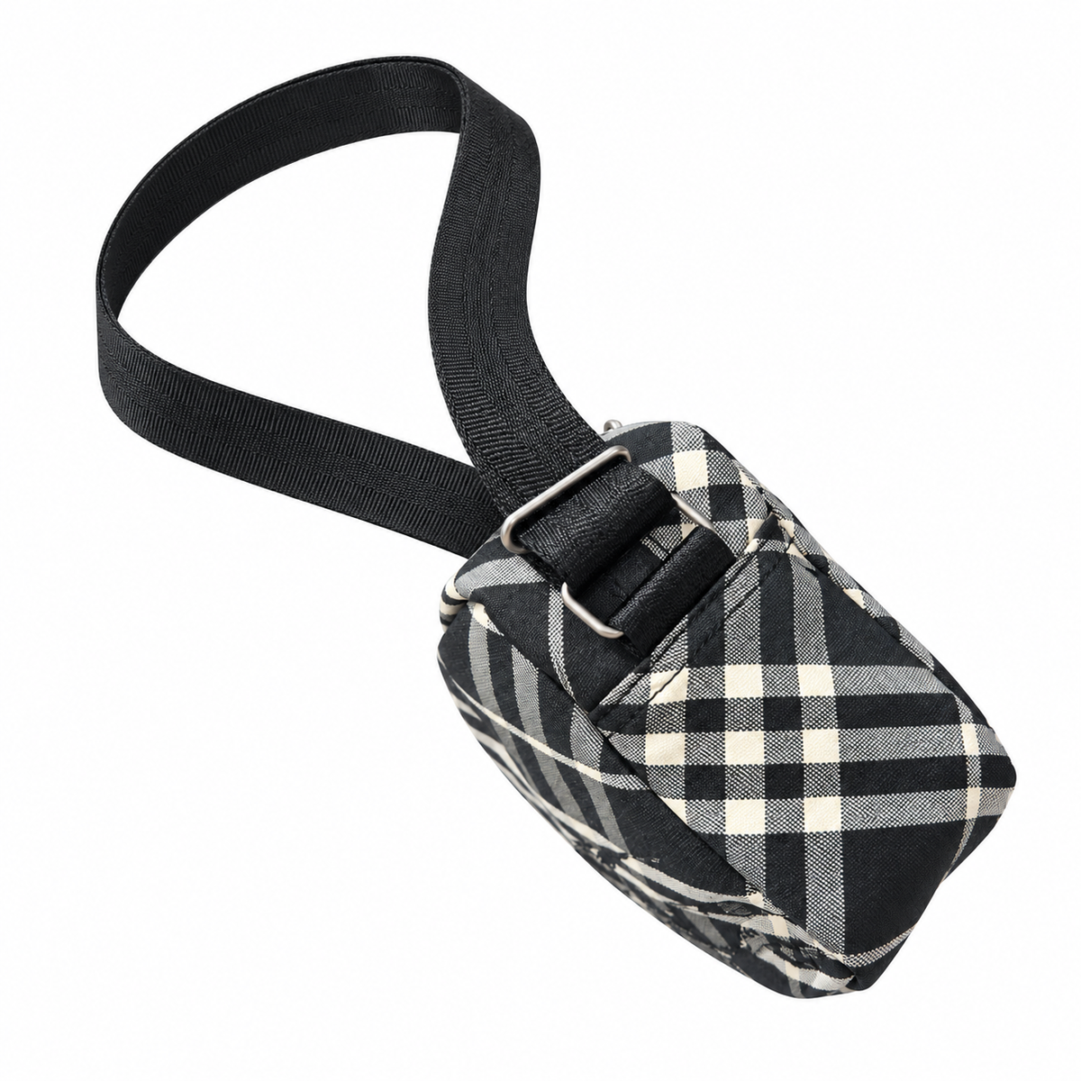 Burberry Heritage Check Crossbody Bag in Black