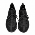 Hermès Black Tonal Lace-Up Sneakers