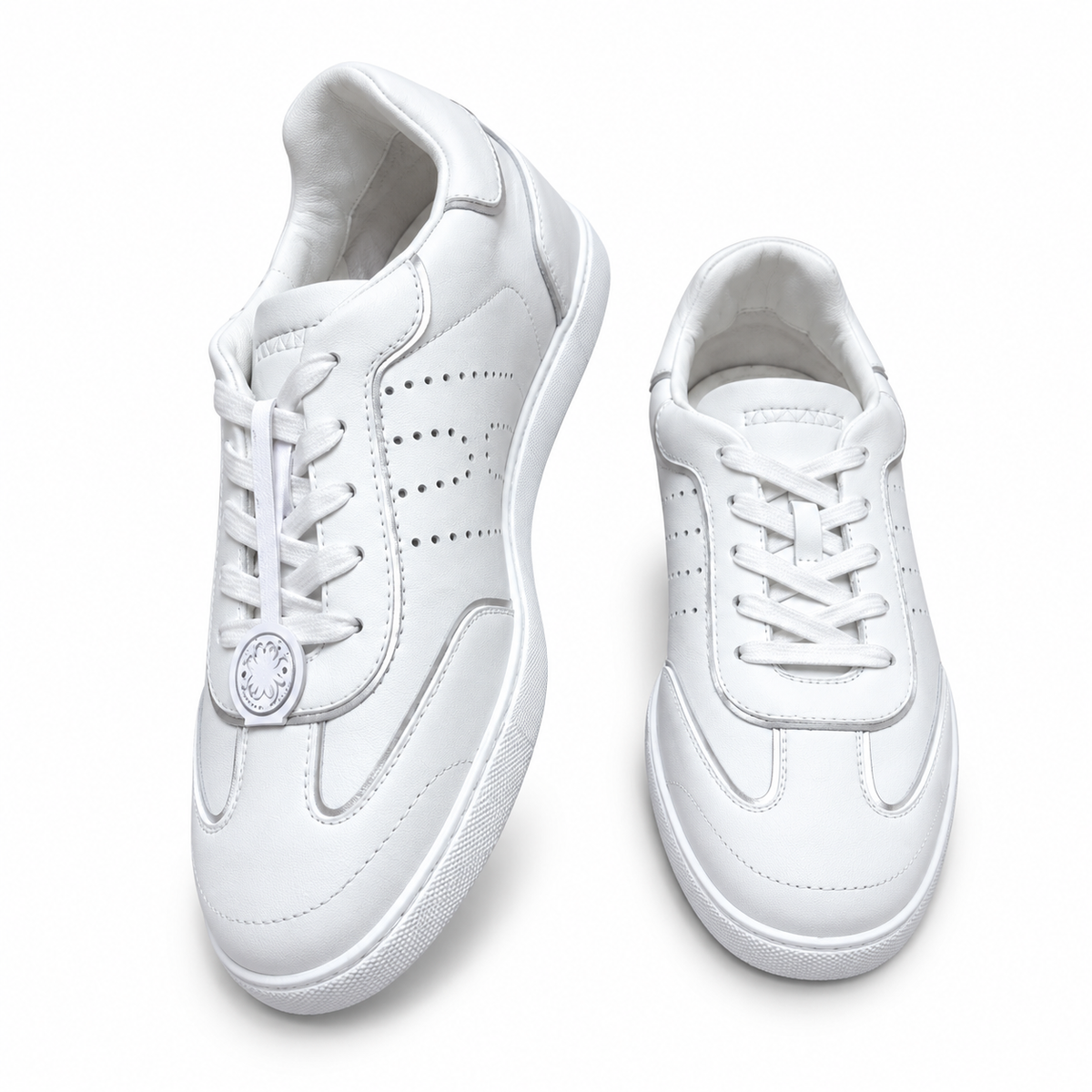 Hermès White Panelled Low-Top Sneakers