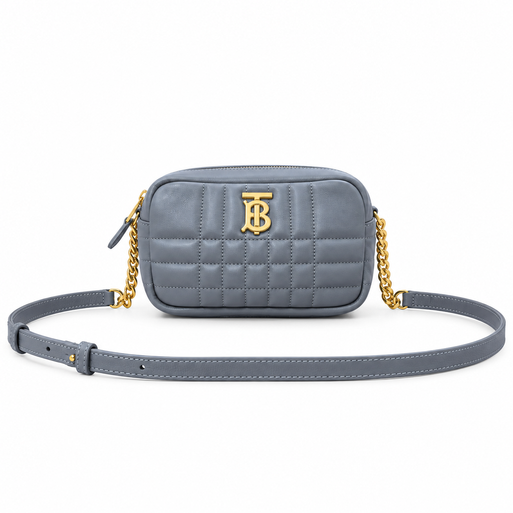 Burberry Slate Elegance TB Quilted Camera Bag
