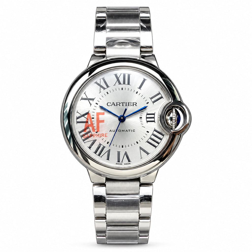 Cartier Ballon Bleu Steel Silver Dial Automatic Bracelet Watch – KDY