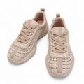 Hermès Sand Beige Cutout Low-Top Sneakers