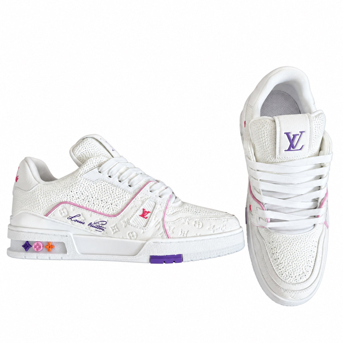 Louis Vuitton Trainer Pink Monogram Sneakers