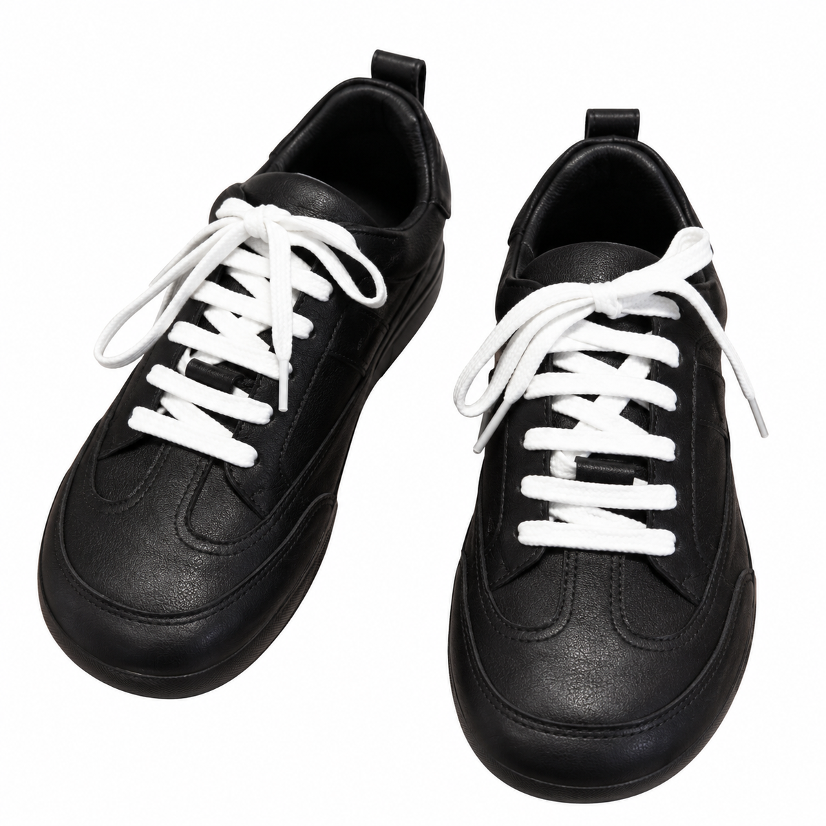 Hermès Black Low-Top Sneakers with White Laces
