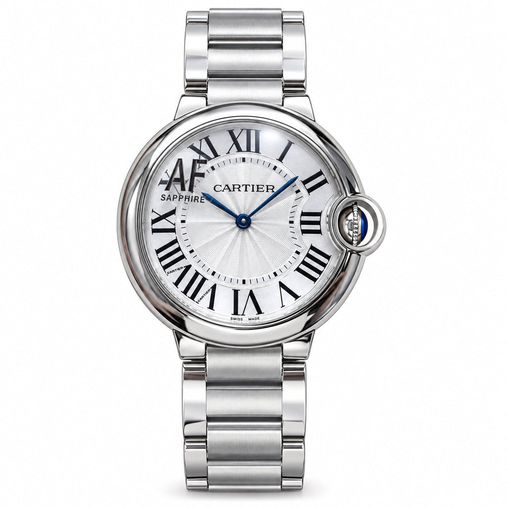 Cartier Ballon Bleu Steel White Dial Sapphire Watch – KDY