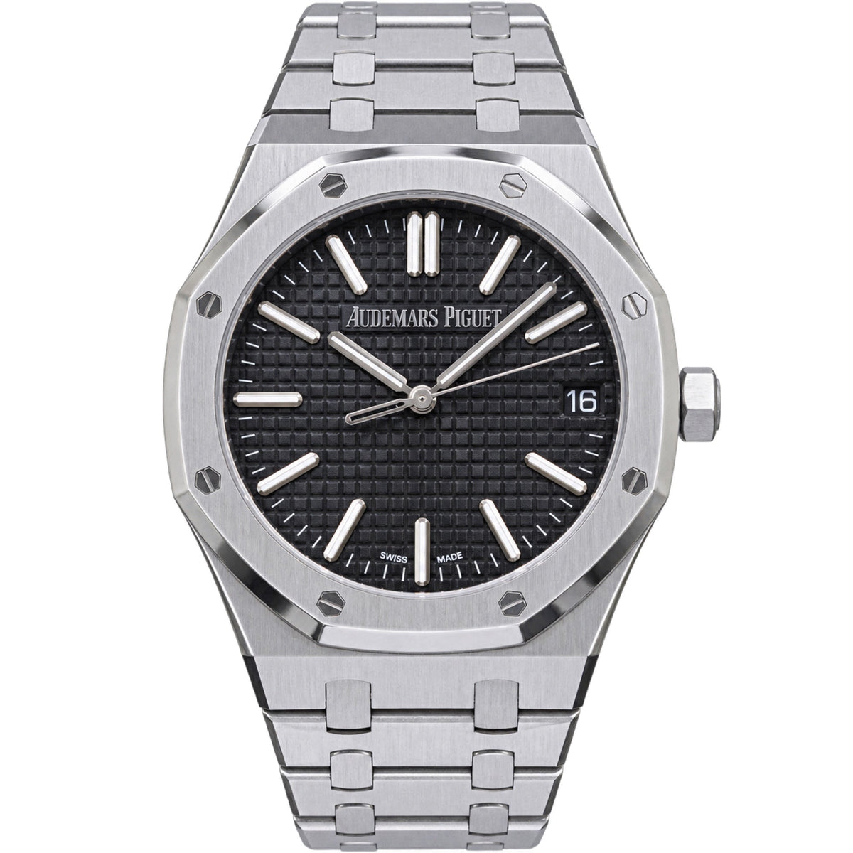 Audemars Piguet Royal Oak Selfwinding – Black Dial Smooth Bezel