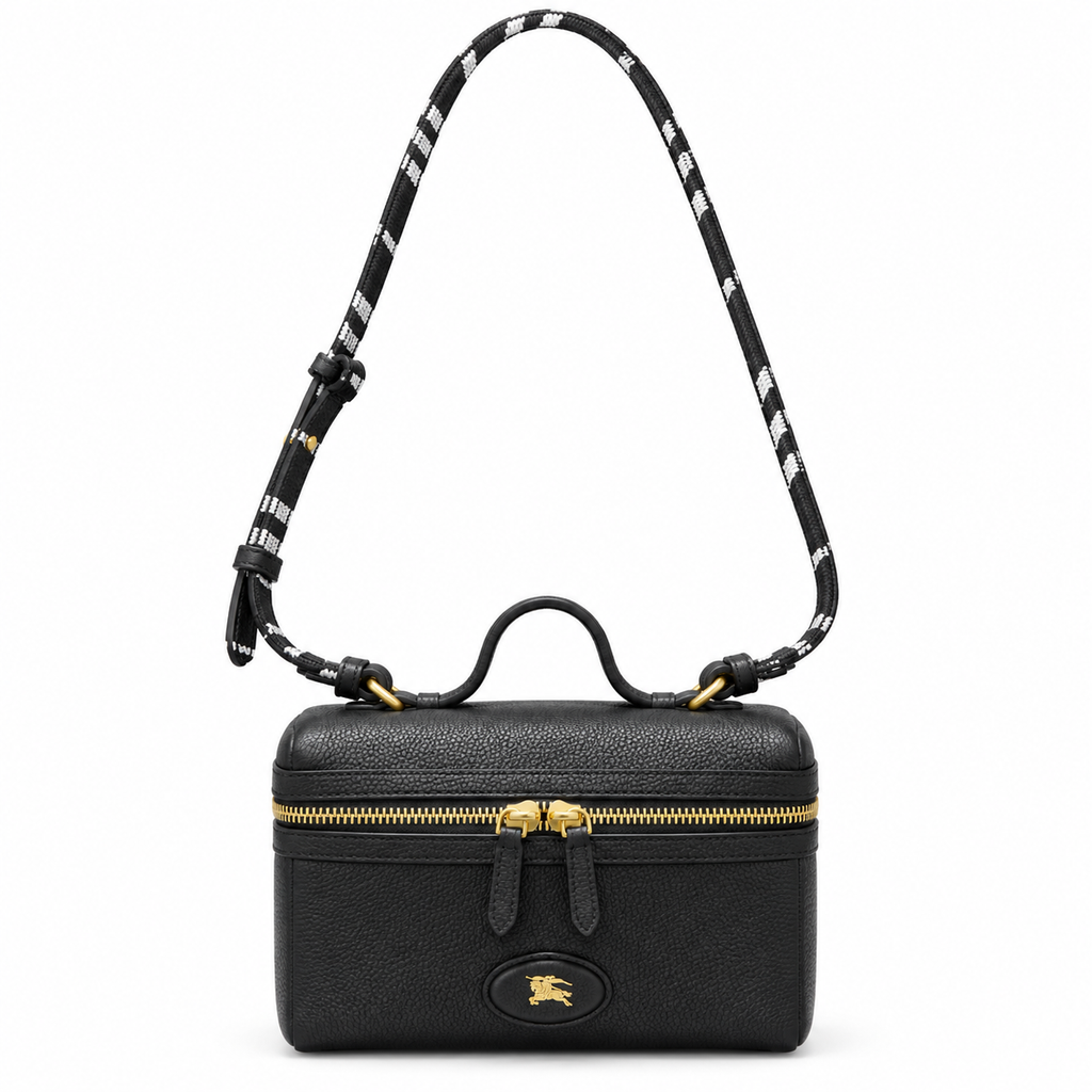 Burberry Knight Emblem Black Vanity Crossbody