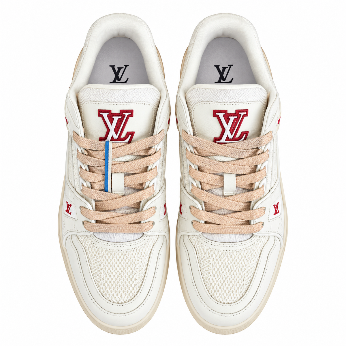 Louis Vuitton Trainer Cream Gum Sole Sneakers