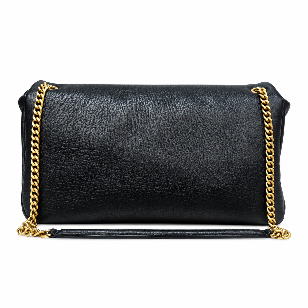 Saint Laurent YSL Calypso Bag – Black Grained Leather Gold