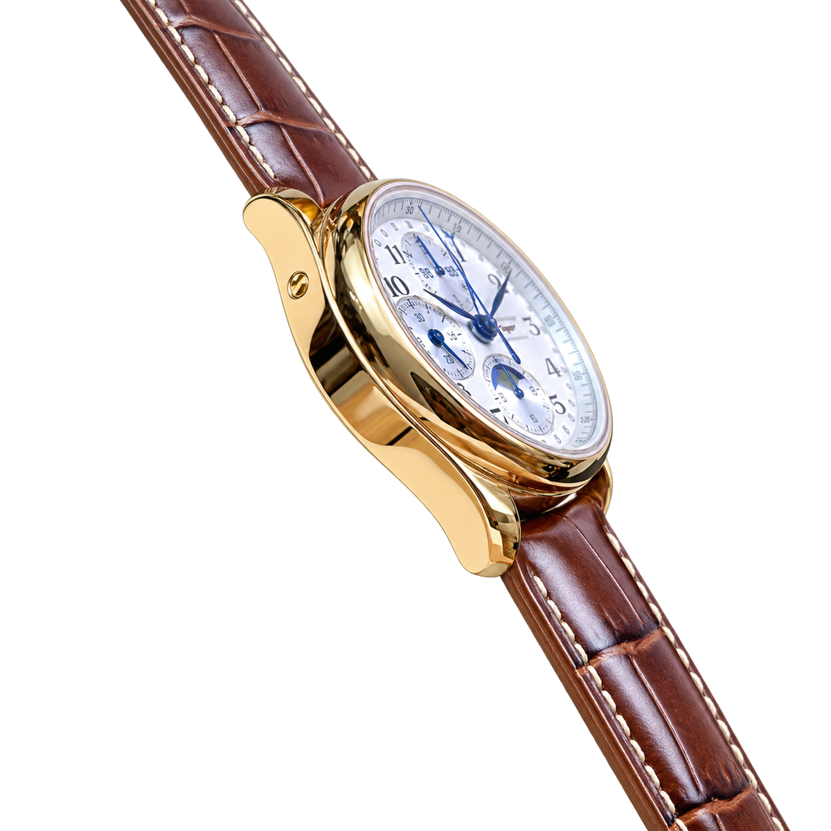 Longines Master Collection Moonphase Chronograph Yellow Gold Watch