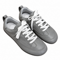 Hermès Grey Low-Top Sneakers with White Laces
