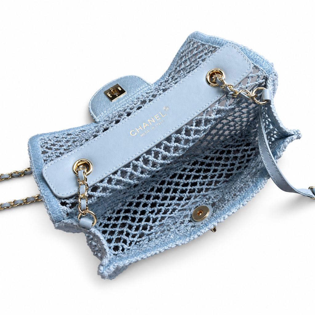 Chanel Woven Mesh Classic Flap Bag