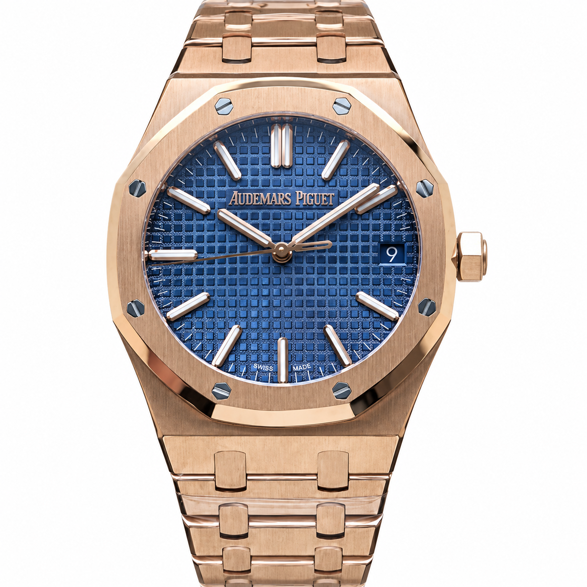 Audemars Piguet Royal Oak 41mm Rose Gold Blue Dial
