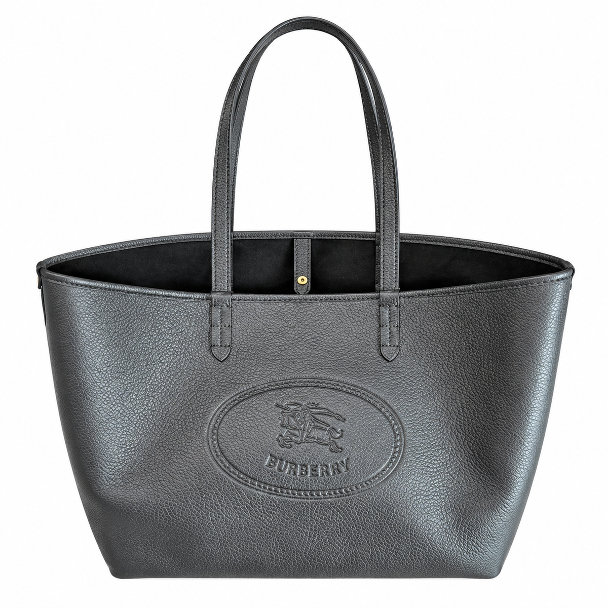 Burberry Black Equestrian Emblem Tote