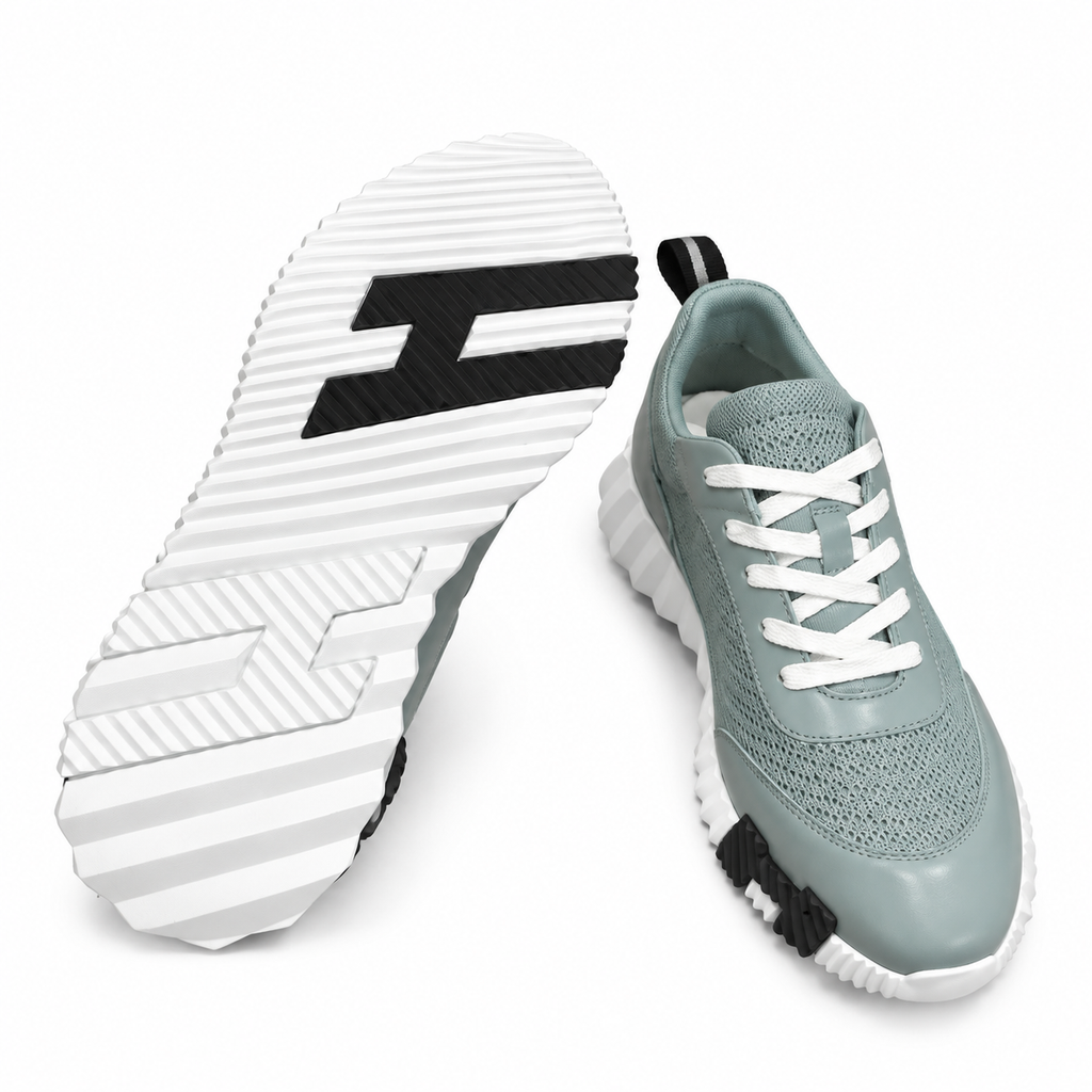 Hermès Sage Mesh Low-Top Casual Lace-Up Shoes