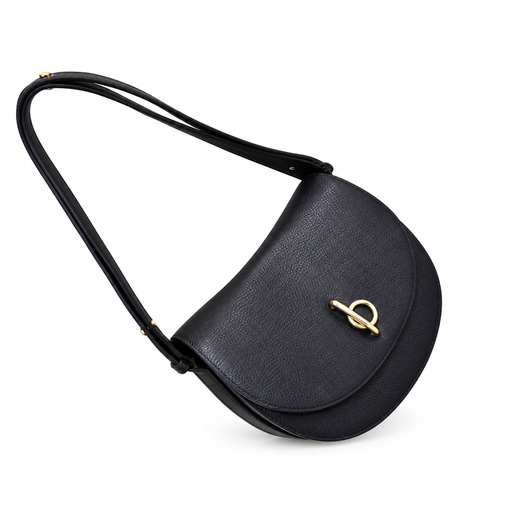 Burberry Arc Black Leather Crossbody Bag