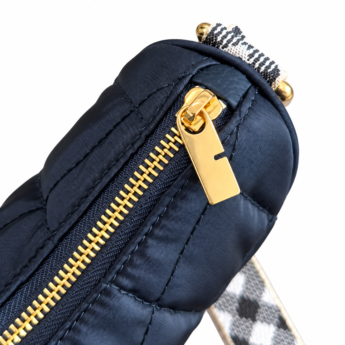 Burberry Midnight Quilted Crescent Shoulder Bag