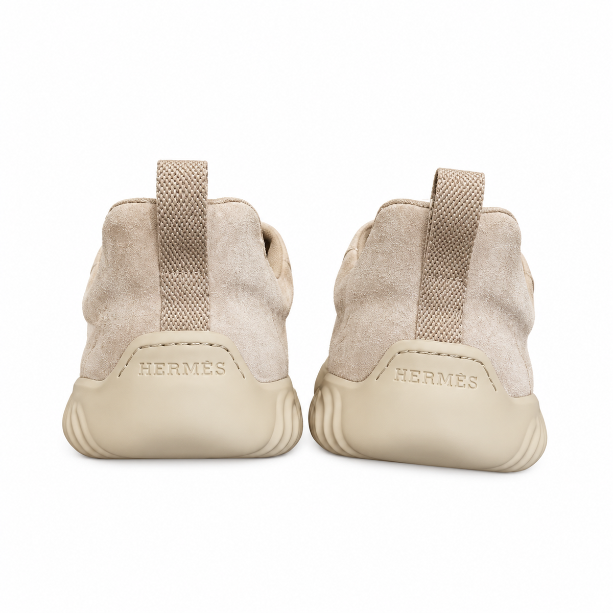 Hermès Sand Beige Cutout Low-Top Sneakers