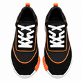 Hermès Black and Orange Low-Top Sneakers
