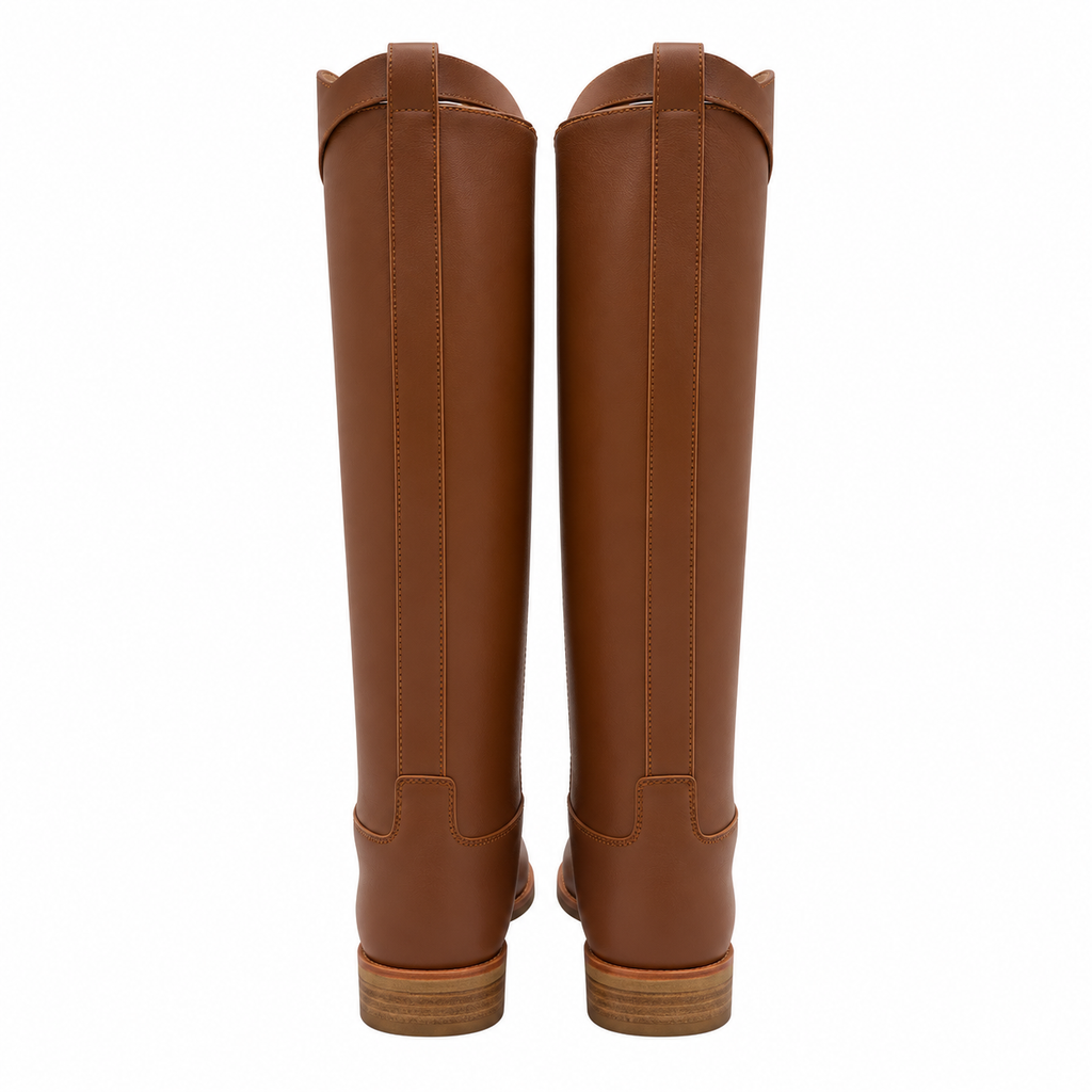 Hermès Brown Pointed-Toe Tall Boots