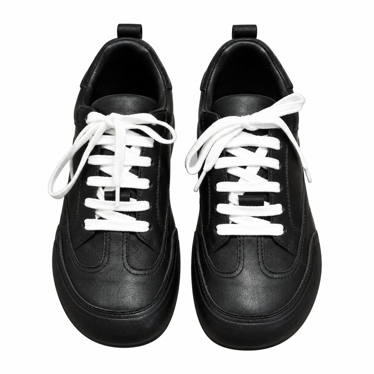 Hermès Black Low-Top Sneakers with White Laces