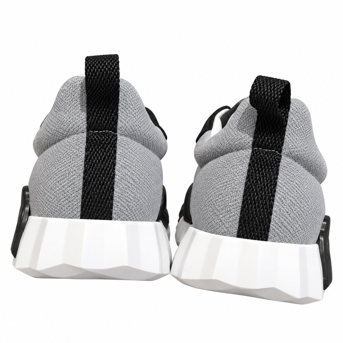 Hermès Grey & Black Sneakers with White Sole
