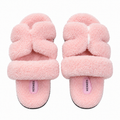 Hermès Pink Textured H-Strap Slides