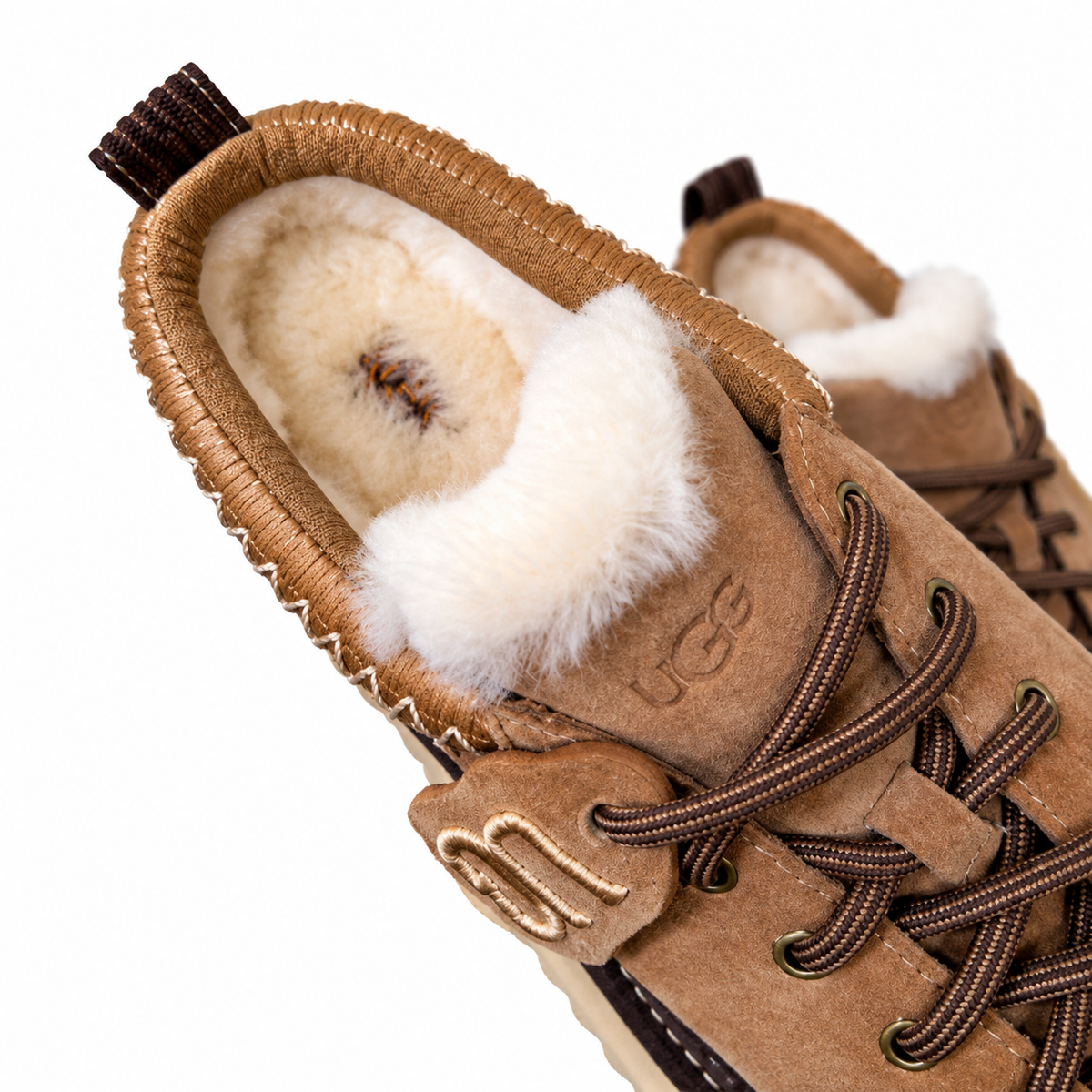 UGG Chestnut Lace-Up Platform Shoes