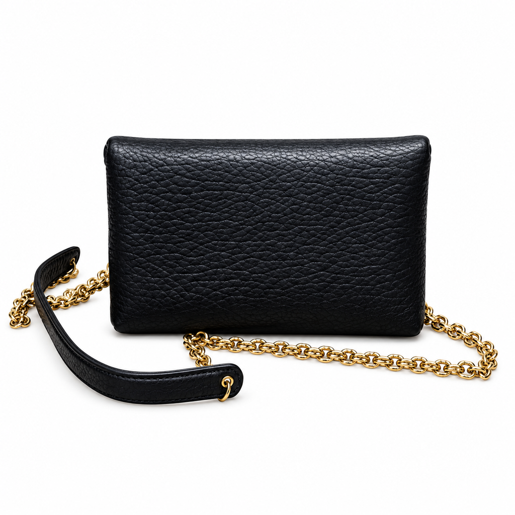 YSL Saint Laurent Envelope Mini Chain Crossbody Black