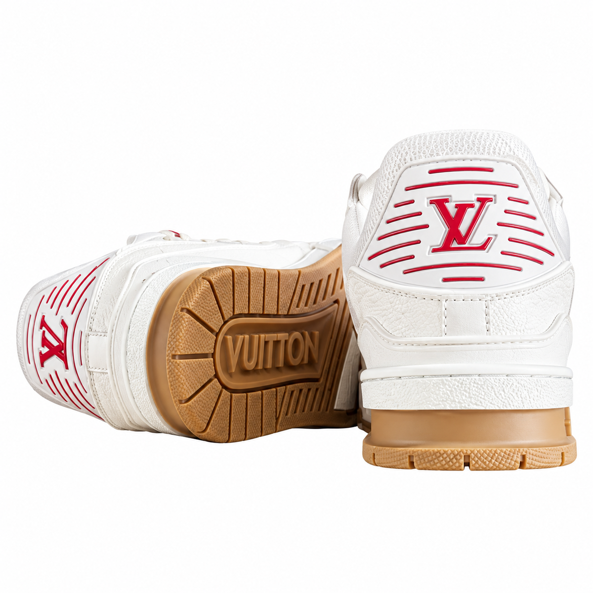 Louis Vuitton Trainer Cream Gum Sole Sneakers