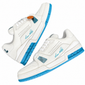 Louis Vuitton Trainer White Turquoise Sneakers