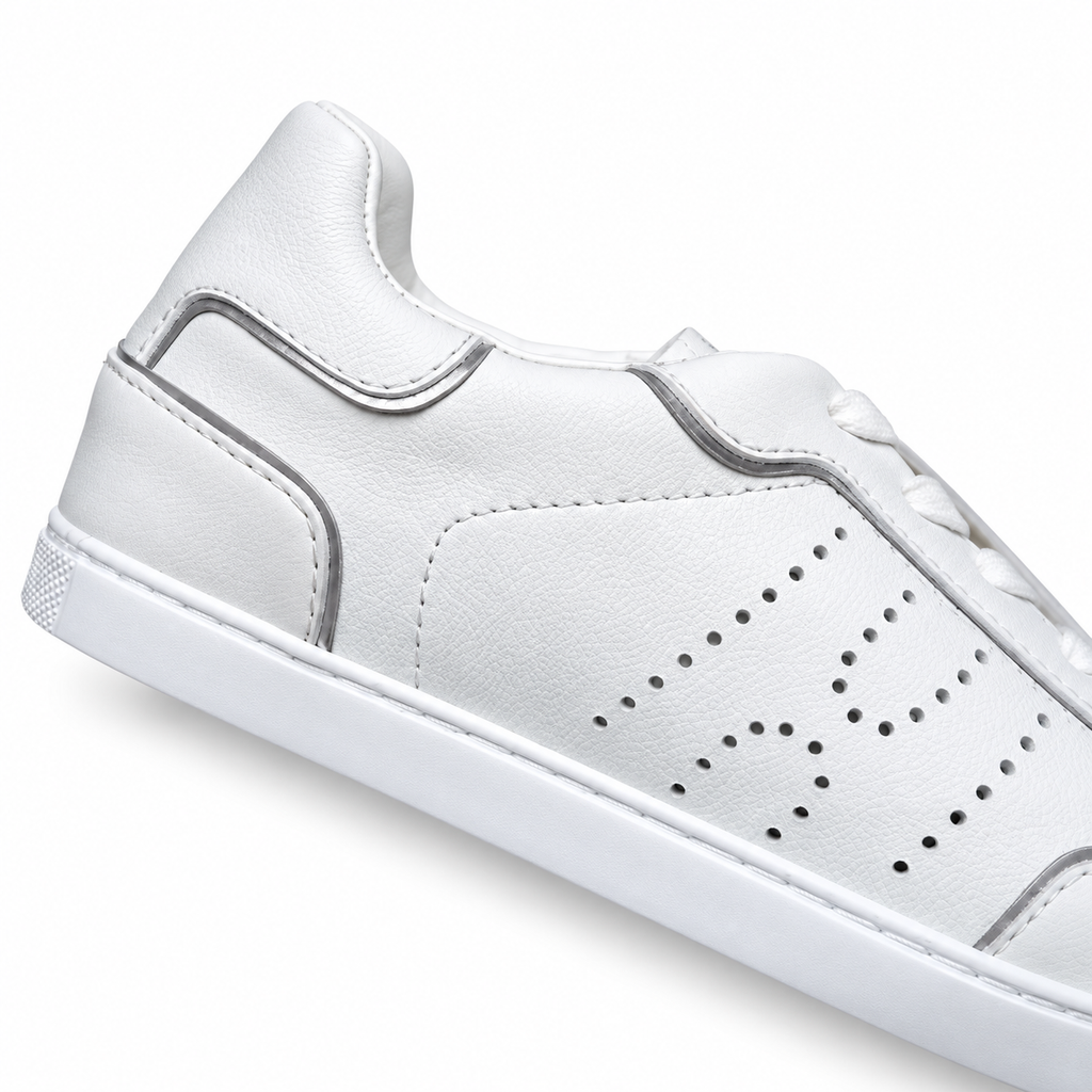 Hermès White Panelled Low-Top Sneakers