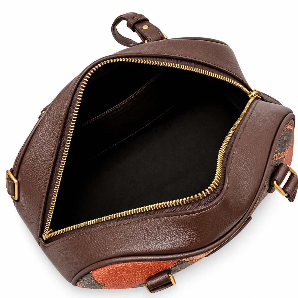 Burberry Autumn Check Equestrian Bowling Bag