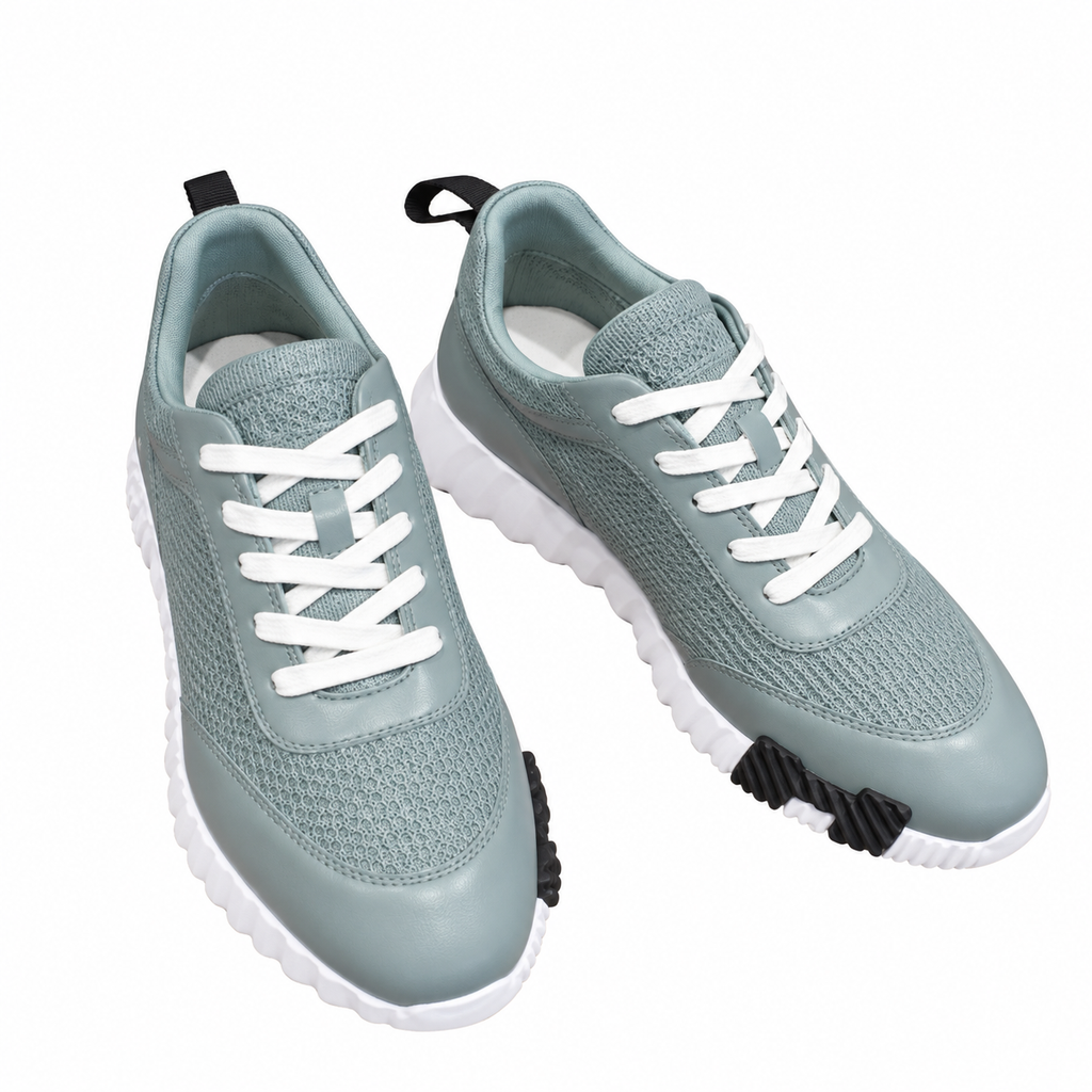 Hermès Sage Mesh Low-Top Casual Lace-Up Shoes