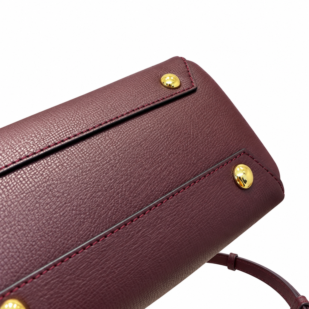 Burberry Burgundy Reverie Top Handle Bag